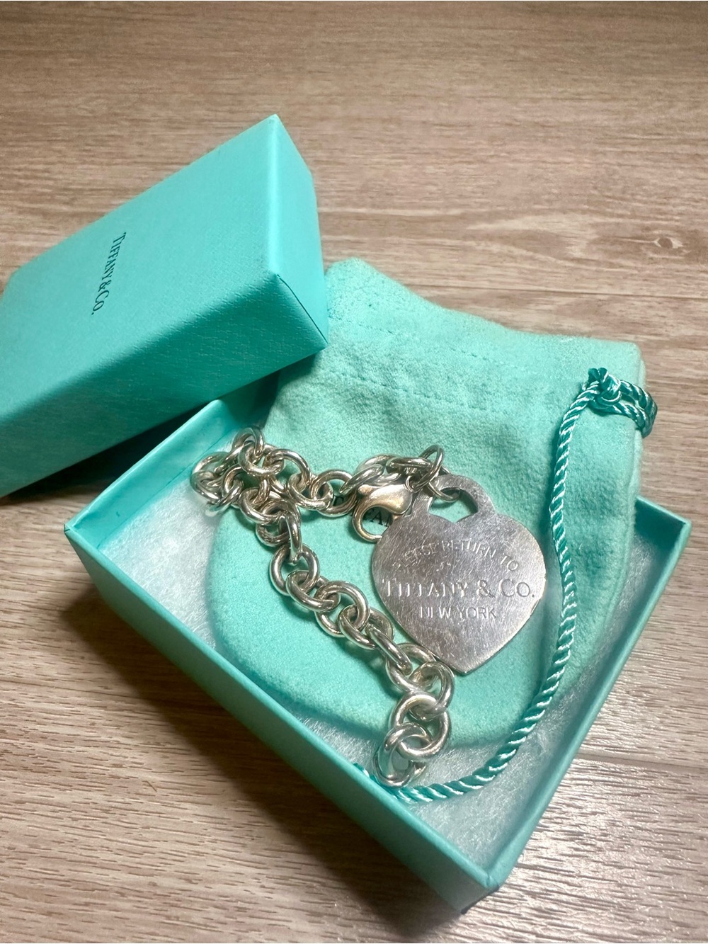 Tiffany & Co. Return to Tiffany® Sterling Silver Bracelet – Box & Pouch Included